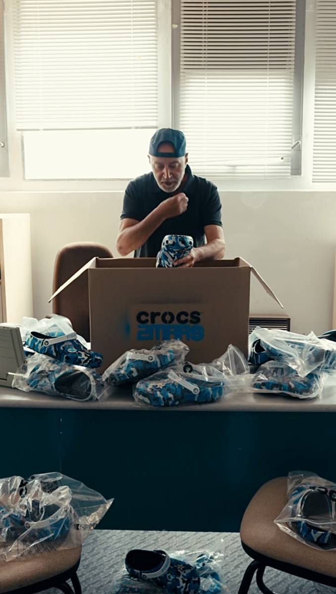 Shooting publicité d'une édition limitée de Crocs
